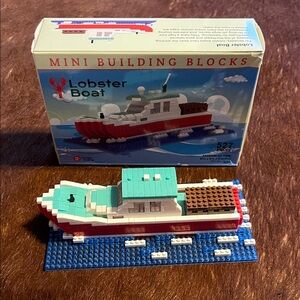 Mini Building Blocks Toy -Lobster Boat